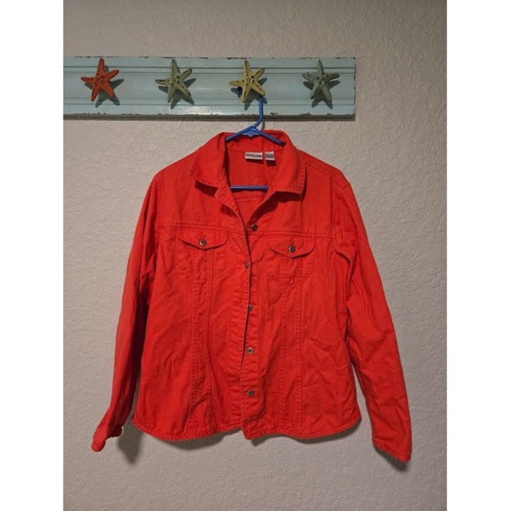 Chico's Pink Denim Jacket